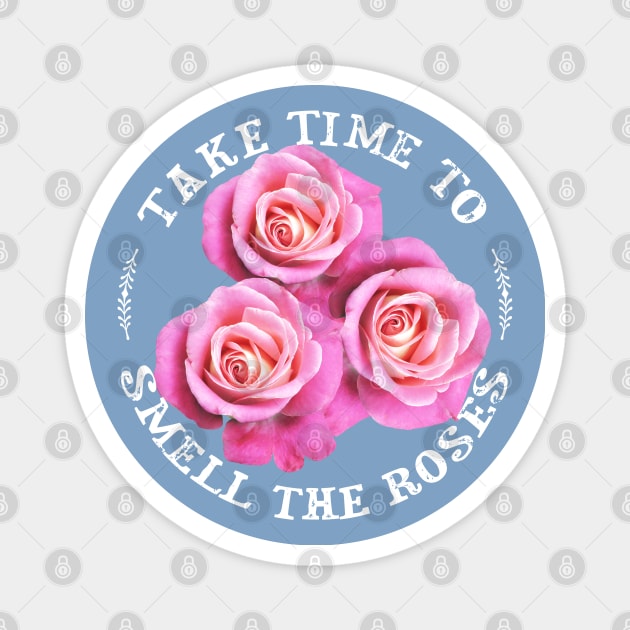 Pretty Pink Roses Women Gardeners Teens Floral Flower Lovers Magnet by Pine Hill Goods